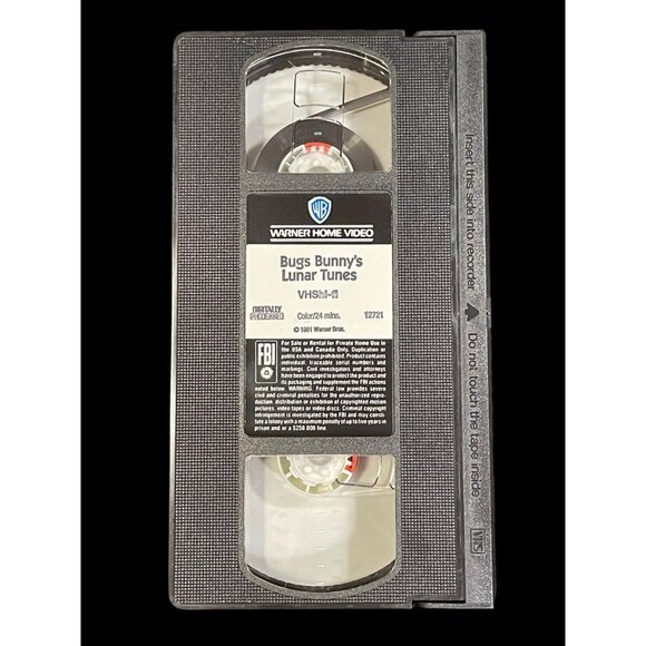 1993 VHS Bugs Bunny's Lunar Tunes Looney Tunes Marvin The Martian - Picture 3 of 5